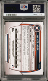 2023 Bowman Chrome Autograph Wilyer Abreu #CPAWA Auto 23/25 PSA 10